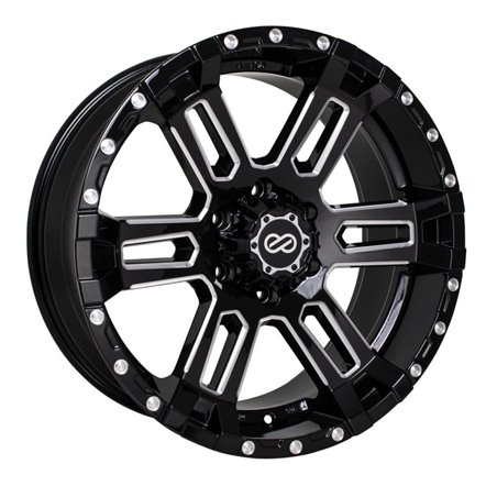 Enkei Commander 20x9 20mm Offset 5x127 Bolt Pattern 71.6 Bore Black Machined Wheel