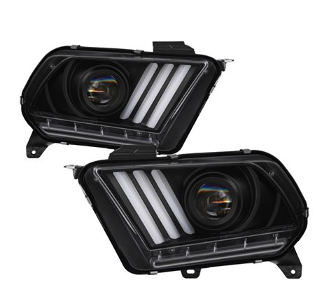 Spyder Ford Mustang 10-13 Projector Headlights - HID Model Only - Black PRO-YD-FM2010V2-HID-BK