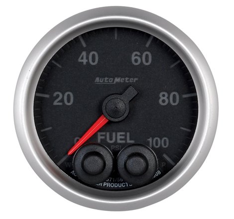 Autometer Elite 52mm 0-100 PSI Fuel Pressure Peak & Warn w/ Electronic Control Gauge