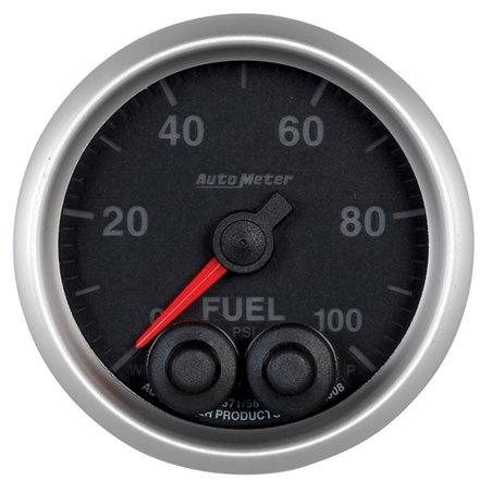 Autometer Elite 52mm 0-100 PSI Fuel Pressure Peak & Warn w/ Electronic Control Gauge