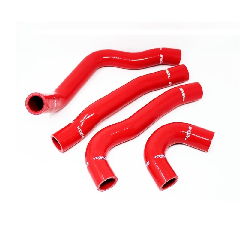 Torque Solution 08-15 Mitsubishi Evolution X Silicone Radiator Hose Kit - Red