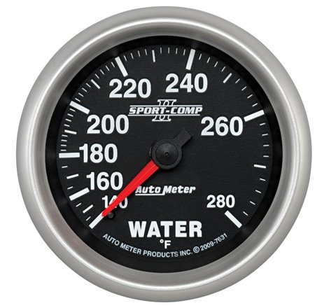 Autometer Sport-Comp II 2-5/8in 140-280 Deg Mechanical Water Temp Gauge