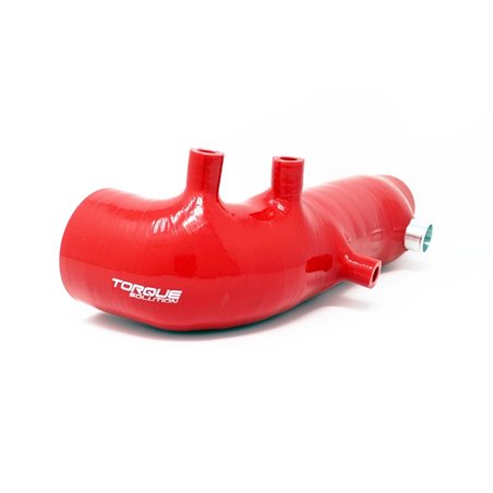 Torque Solution Turbo Inlet Hose Black: 02-07 Subaru WRX/04-18 STI/05-09 Legacy GT/04-13 FTX - Red