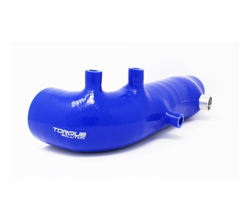 Torque Solution Turbo Inlet Hose Black: 02-07 Subaru WRX/04-18 STI/05-09 Legacy GT/04-13 FTX - Blue