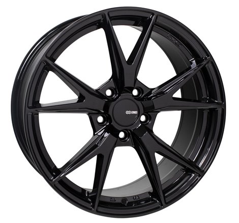 Enkei Phoenix 17x7.5 38mm Offset 5x114.3 72.6mm Bore Gloss Black Wheel