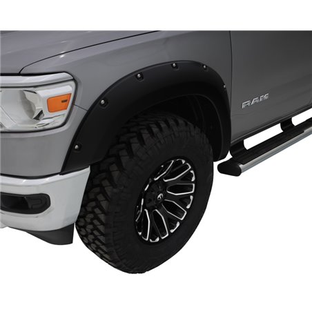 Bushwacker 19-22 Ram 1500 (Excl. Rebel/TRX) 76.3 & 67.4in Bed Pocket Style Flares 4pc Set - Black