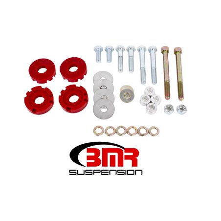 BMR 15-17 S550 Mustang Differential Lockout Bushing Kit (Polyurethane) - Red