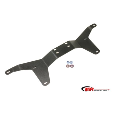 BMR 05-14 S197 Mustang Rear Driveshaft Tunnel Brace - Black Hammertone