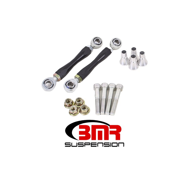 BMR 08-17 Challenger Front Sway Bar End Link Kit - Black