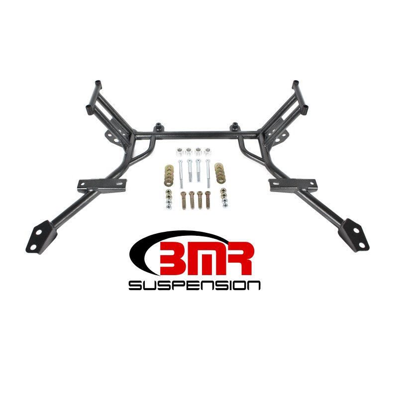 BMR 05-10 S197 Mustang K-Member w/ No Motor Mounts and STD. Rack Mounts - Black Hammertone