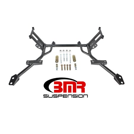 BMR 05-10 S197 Mustang K-Member w/ No Motor Mounts and STD. Rack Mounts - Black Hammertone