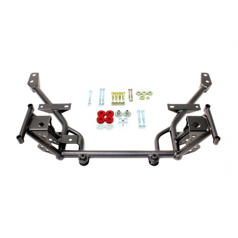 BMR 05-14 S197 Mustang K-Member w/ STD. Motor Mounts and STD. Rack Mounts - Black Hammertone