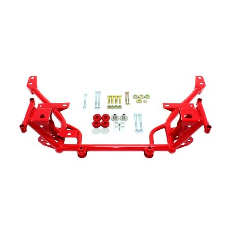 BMR 05-14 S197 Mustang K-Member w/ STD. Motor Mounts and STD. Rack Mounts - Red