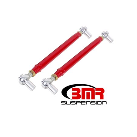 BMR 79-98 Fox Mustang Chrome Moly Lower Control Arms w/ Double Adj. Rod Ends - Red