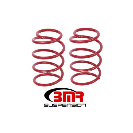 BMR 05-14 S197 Mustang GT Front Performance Version Lowering Springs - Red