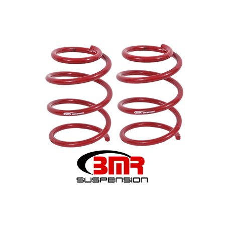 BMR 05-14 S197 Mustang GT Front Handling Version Lowering Springs - Red