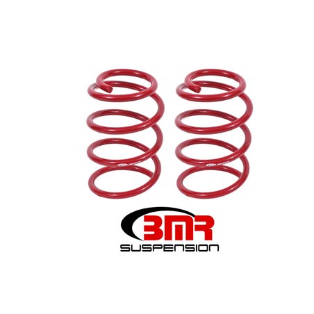 BMR 07-14 Shelby GT500 Front Performance Version Lowering Springs - Red