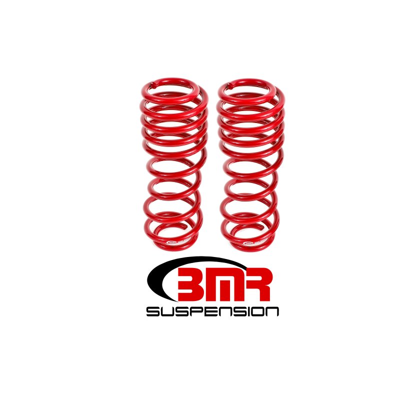 BMR 07-14 Shelby GT500 Rear Handling Version Lowering Springs - Red