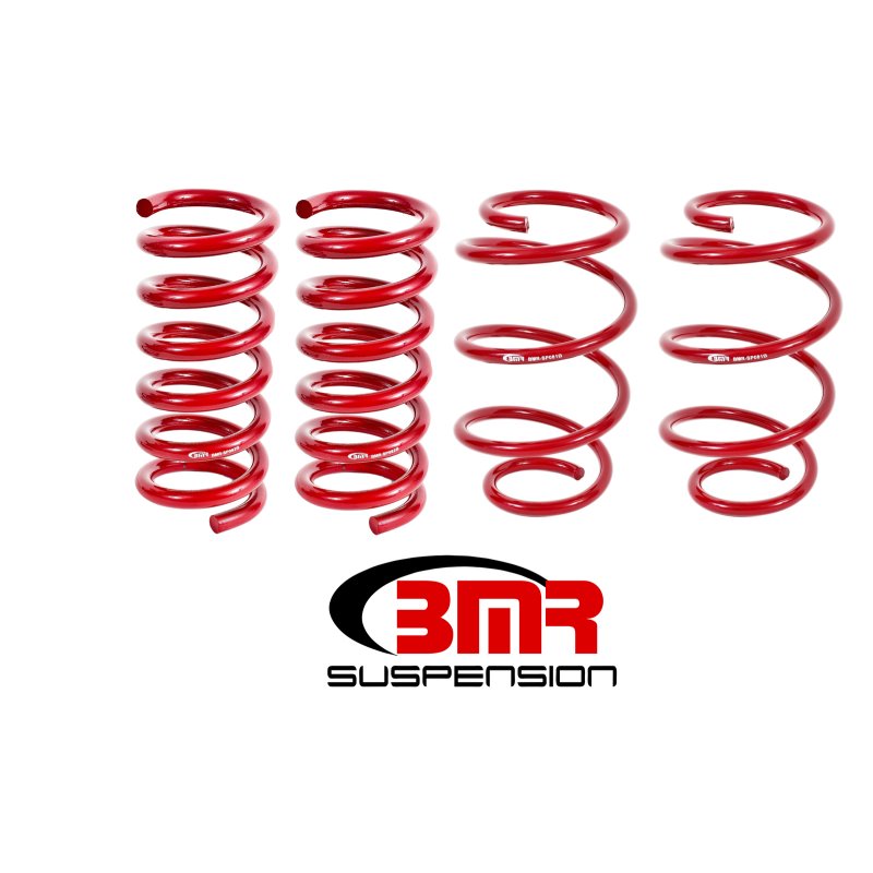 BMR 15-17 S550 Mustang Performance Version Lowering Springs (Set Of 4) - Red