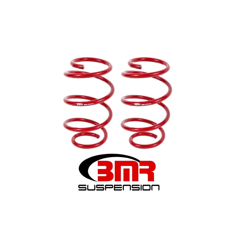 BMR 15-17 S550 Mustang Front Performance Version Lowering Springs - Red