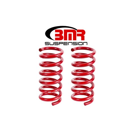 BMR 15-17 S550 Mustang Rear Performance Version Lowering Springs - Red