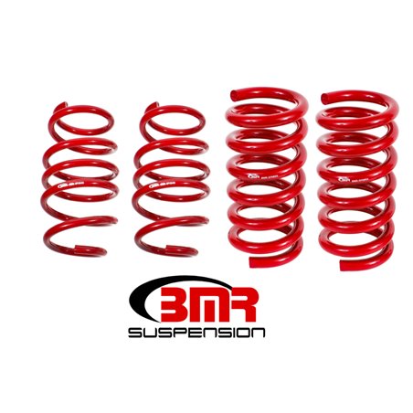 BMR 15-17 S550 Mustang Handling Version Lowering Springs (Set Of 4) - Red