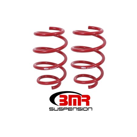 BMR 15-17 S550 Mustang Front Handling Version Lowering Springs - Red