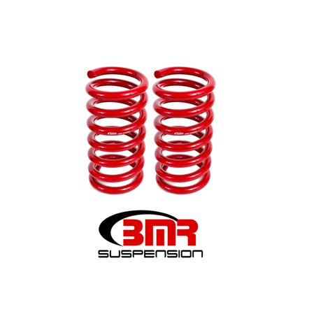 BMR 15-17 S550 Mustang Rear Drag Version Lowering Springs - Red