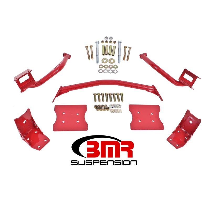 BMR 79-04 Fox Mustang Torque Box Reinforcement Plate Kit(TBR005R And TBR003R) - Red