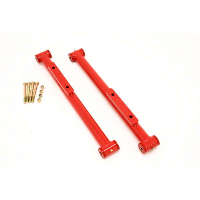 BMR 91-96 B-Body Non-Adj. STD. Length Lower Control Arms (Polyurethane) - Red