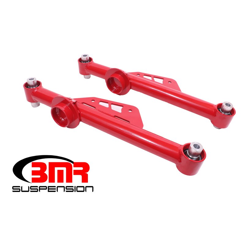 BMR 79-98 Fox Mustang Non-Adj. Lower Control Arms w/ Spherical Bearings - Red