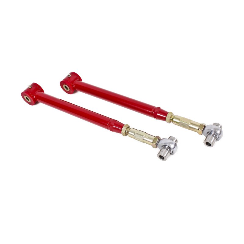 BMR 05-14 S197 Mustang On-Car Adj. Lower Control Arms / Rod End Combo (Polyurethane) - Red