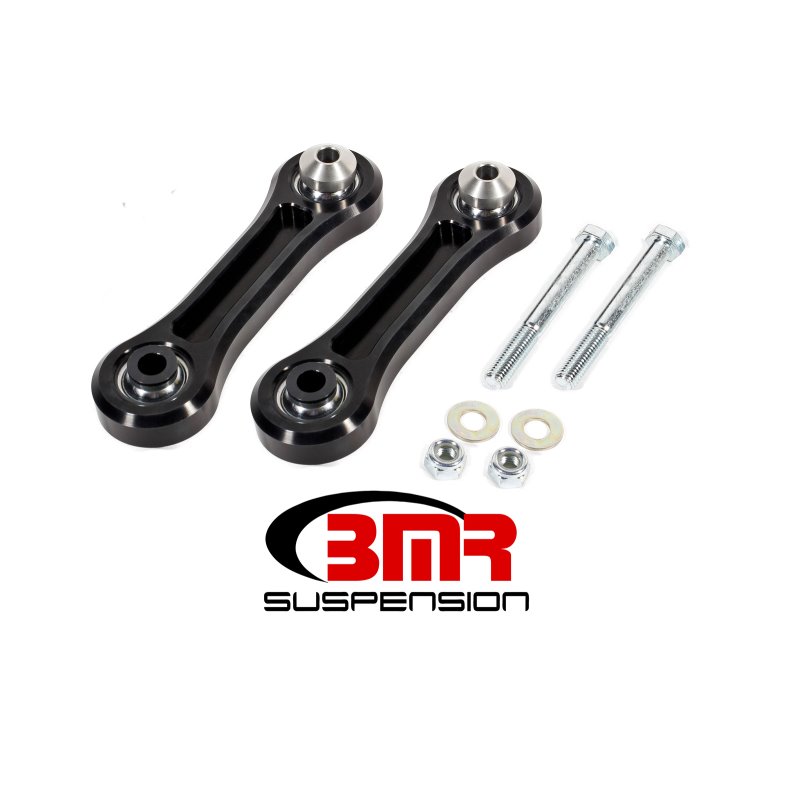 BMR 15-17 S550 Mustang Rear Lower Control Arms Vertical Link w/ Spherical Bearings - Black