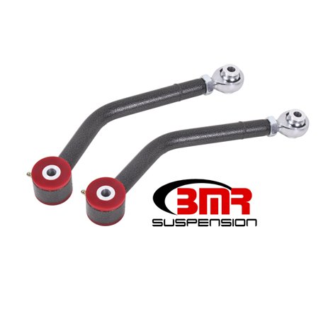 BMR 08-17 Challenger Upper Control Arms Single Adj. Rod Ends (Polyurethane) - Black Hammertone