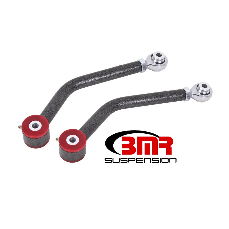 BMR 08-17 Challenger Upper Control Arms Single Adj. Rod Ends (Polyurethane) - Black Hammertone