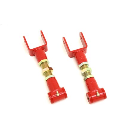 BMR 79-04 Fox Mustang Upper Control Arms On-Car Adj. (Polyurethane) - Red