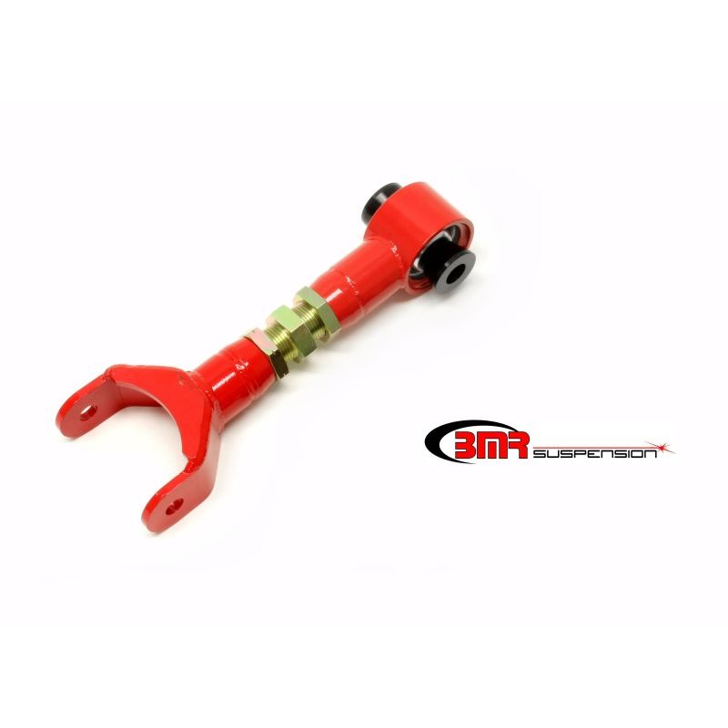 BMR 11-14 S197 Mustang Upper Control Arm On-Car Adj. w/ Spherical Bearings - Red