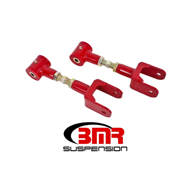 BMR 79-04 Fox Mustang Upper Control Arms On-Car Adj. (Polyurethane) - Red