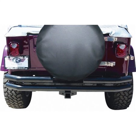 Rampage 1976-1983 Jeep CJ5 Double Tube Rear Bumper - Black