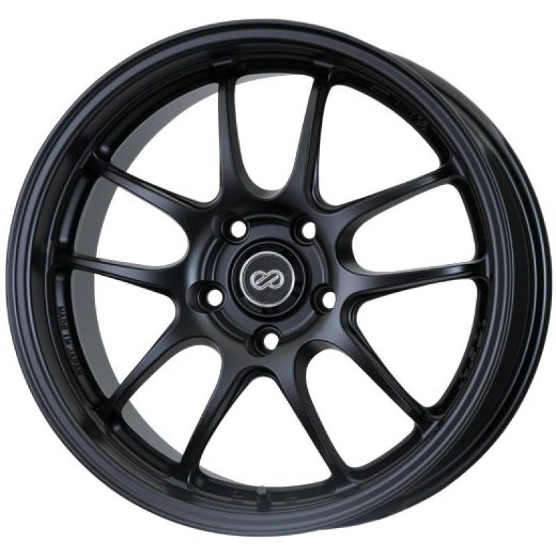 Enkei PF01 18x7.5 5x100 45mm Offset Matte Black Wheel 02-10 WRX & 04 STI/05-09 LGT