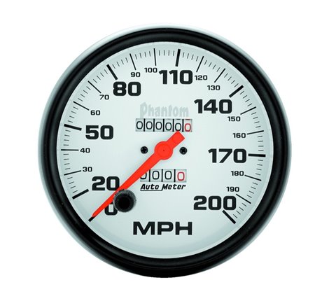 Autometer Phantom 5in 0-200 MPH Mechanical Speedometer