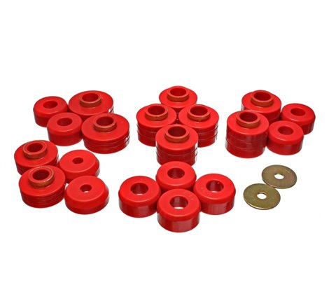 Energy Suspension 83-88 Ford Explorer/Bronco II 2WD / 84-90 Explorer/Bronco II 4WD Red Body Mount Se