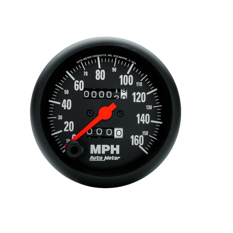 Autometer Z-Series 85mm160 MPH Mechanical Speedometer