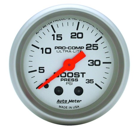 Autometer Ultra-Lite 52mm 35 PSI Mechanical  Boost Gauge