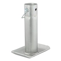 Curt Pin-On Jack Foot (Fits 2in Tube 2000lbs 8-1/2in Height Packaged)