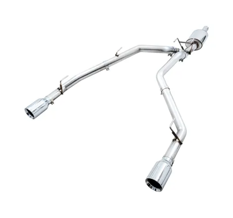 AWE Tuning 09-18 RAM 1500 5.7L (w/o Cutout) 0FG Dual Rear Exit Cat-Back Exhaust - Chrome Silver Tips