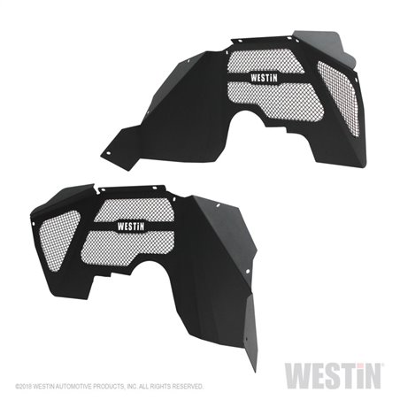 Westin 07-18 Jeep Wrangler JK Inner Fenders - Front - Textured Black