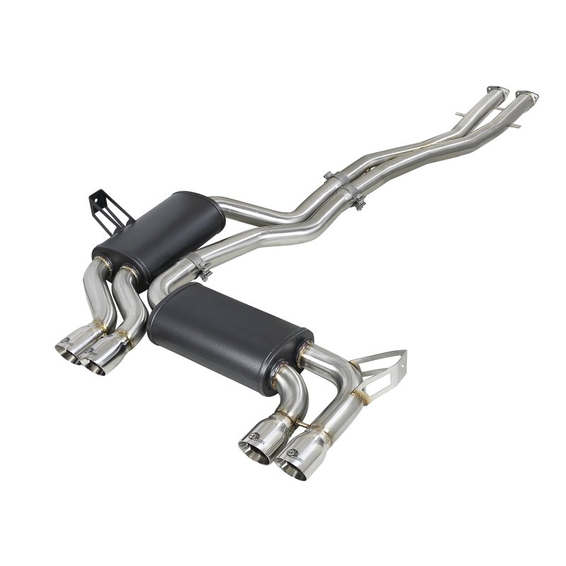 aFe MACH Force-Xp 2.5in 304 SS Cat-Back Exhaust w/ Polished Tips 01-06 BMW M3