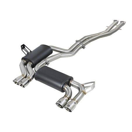 aFe MACH Force-Xp 2.5in 304 SS Cat-Back Exhaust w/ Polished Tips 01-06 BMW M3