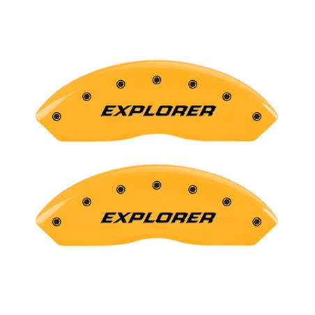 MGP 4 Caliper Covers Engraved Front & Rear Explorer/2011 Yellow Finish Black Char 2006 Ford Explorer